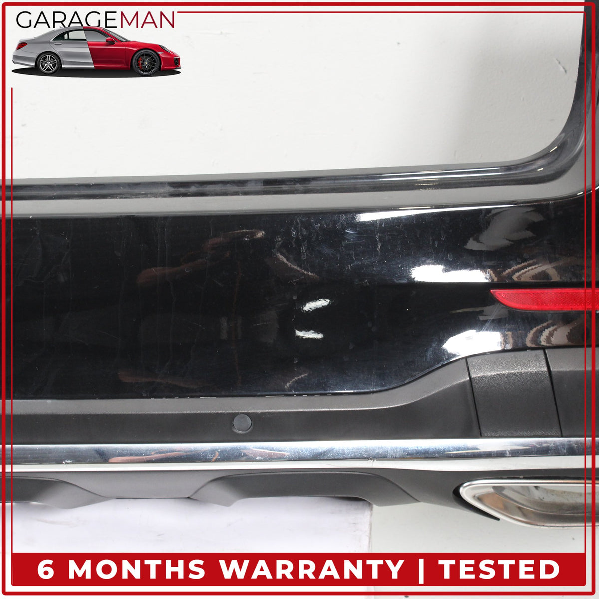 2016-2018 Mercedes-Benz GLC300 Rear Bumper Cover Assembly 2538852201 Black OEM