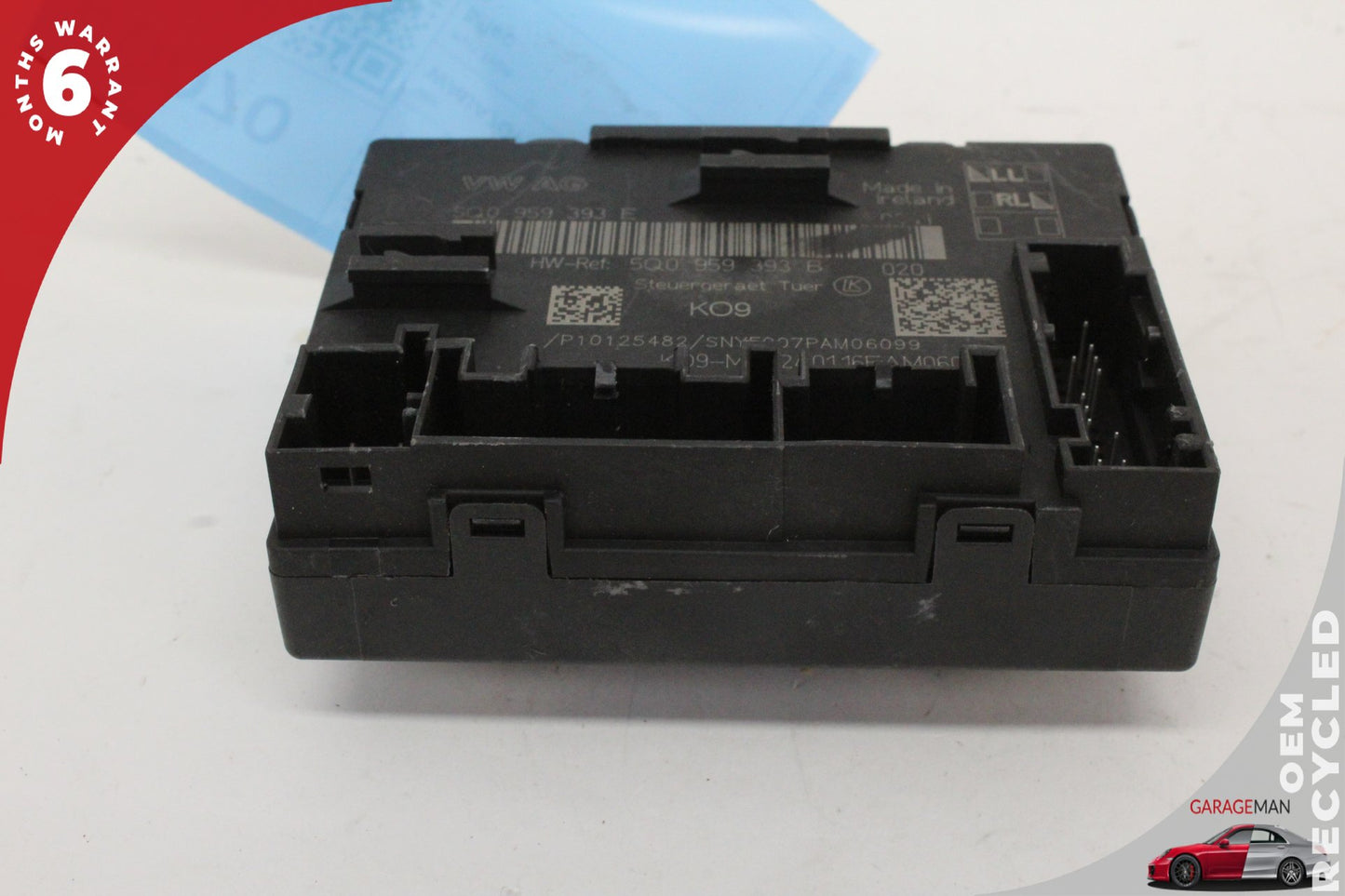 15-20 Audi A3 8V Sedan Window Control Module Front Left 5Q0959395B Genuine
