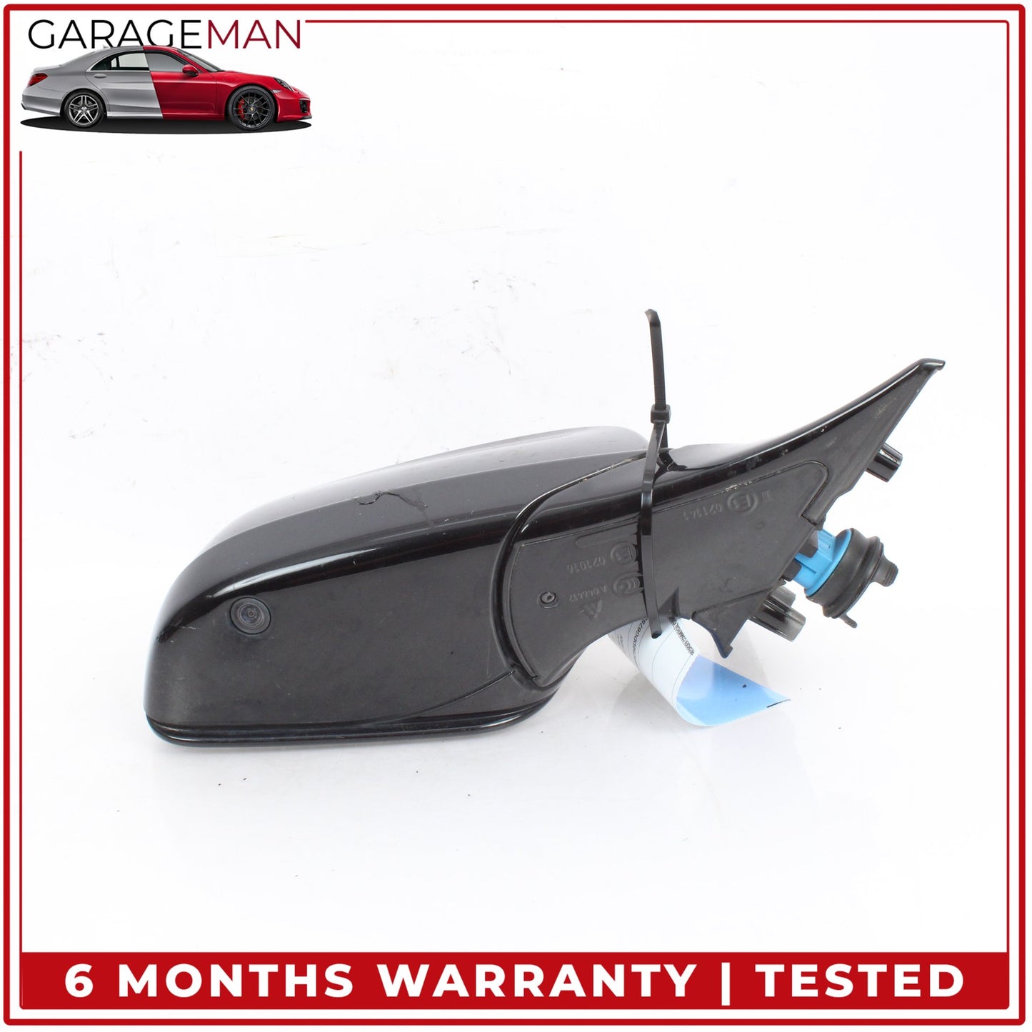 2012-2015 BMW 650i F06 Front Right Door Rear View Mirror w/ Camera Black OEM