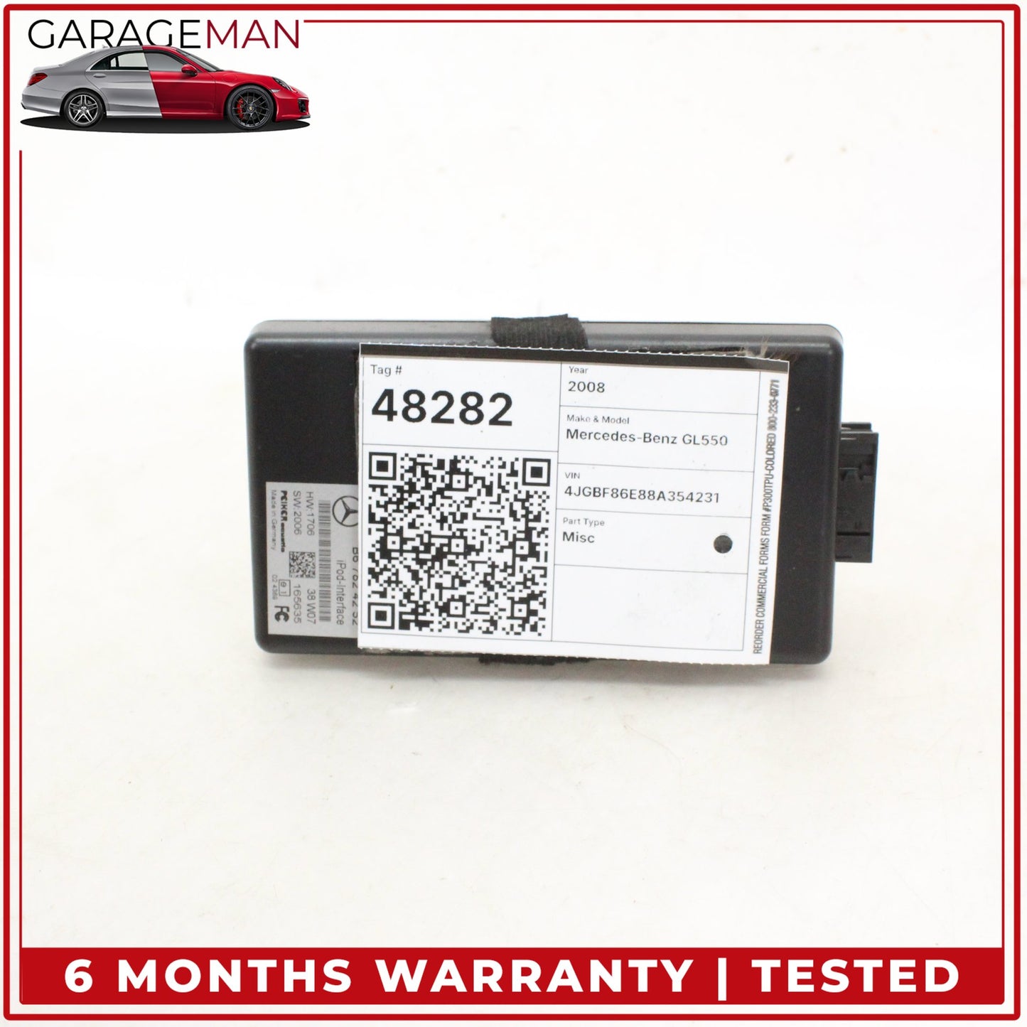 2006-2013 Mercedes X164 GL550 Audio Music iPod Module Interface B67824252 OEM