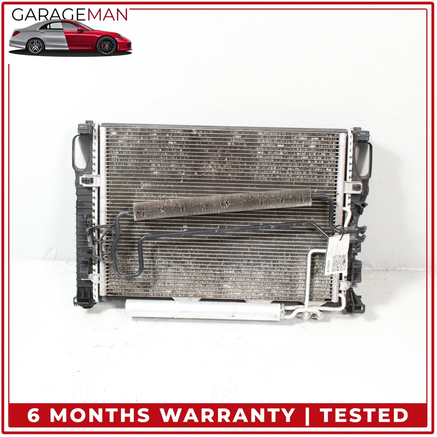 2006-2009 Mercedes-Benz E350 W211 Sedan Engine Cooling Radiator AC A/C Condenser 2115003702 OEM
