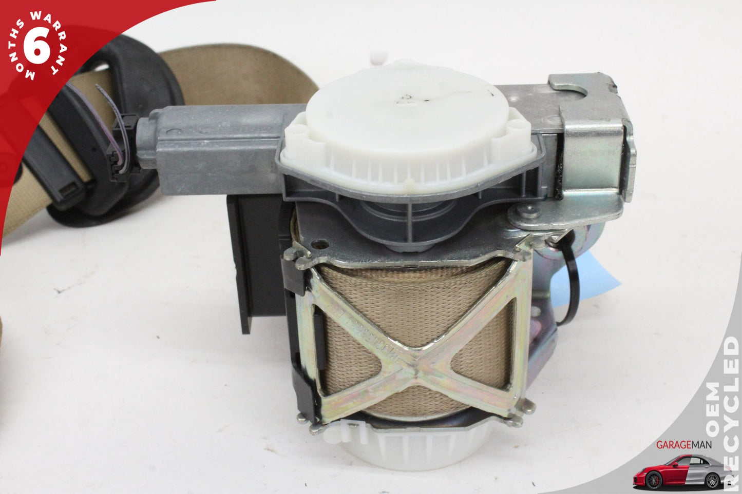 2012-2018 BMW 320i F30 Front Right Passenger Side Seat Belt Beige 7309344 OEM