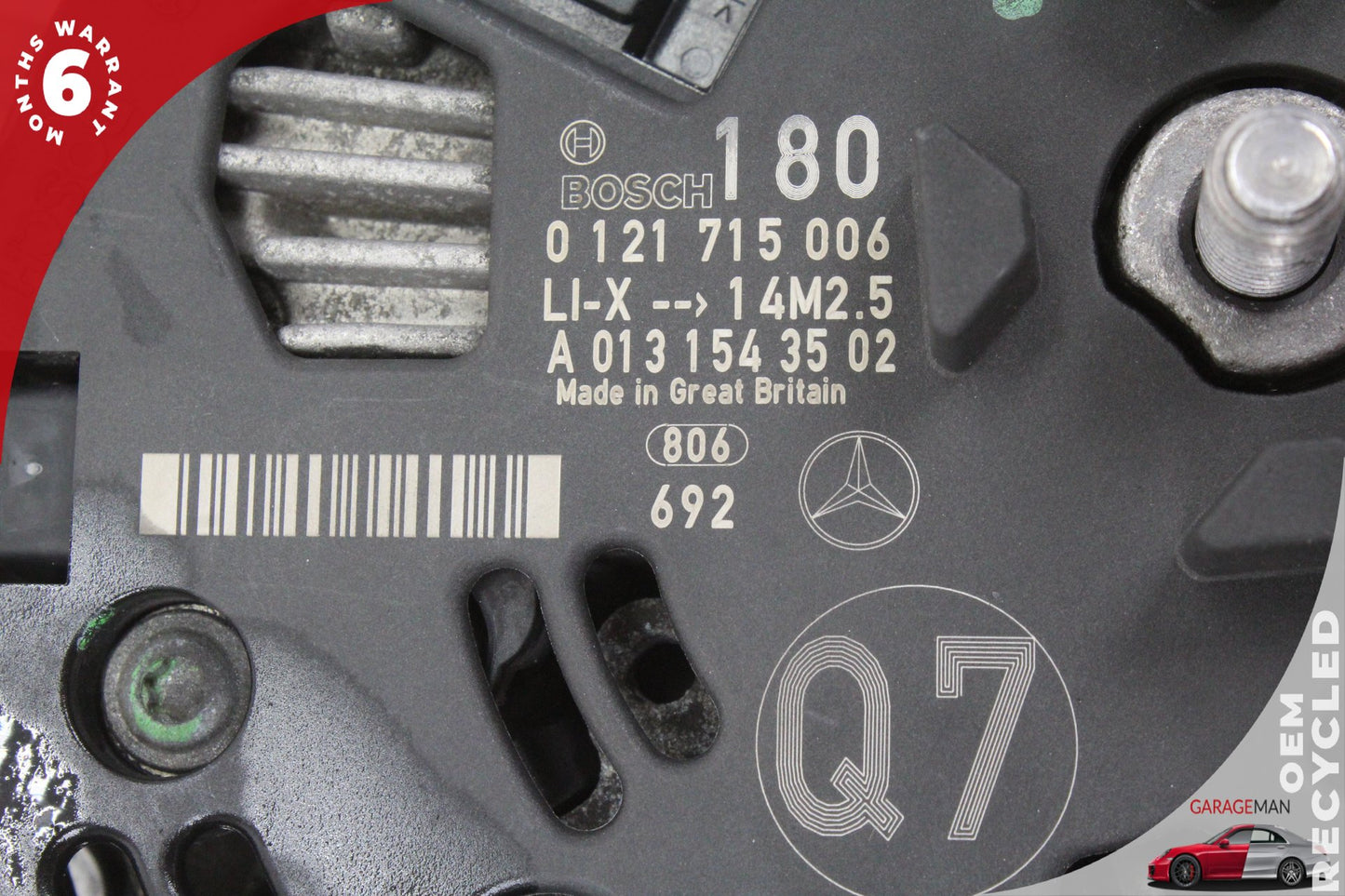 2006-2012 Mercedes W164 ML350 R350 E550 Alternator Generator 0131545602 OEM