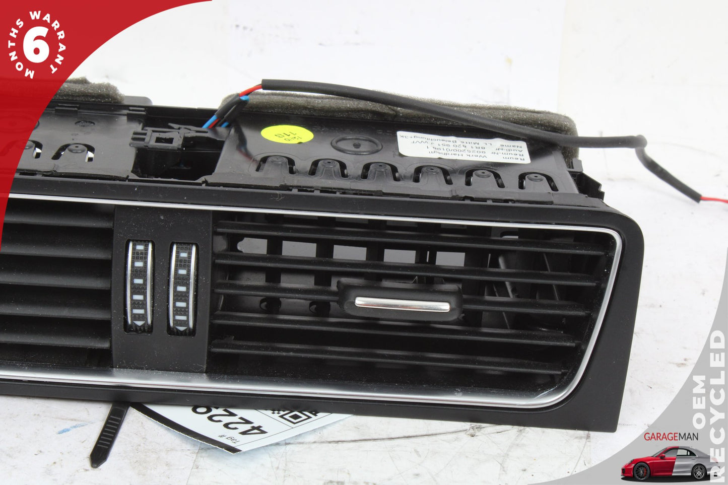 2009-2017 Audi Q5 SQ5 Front Dash Center AC Air Vent Grille Panel 8R1820951 OEM