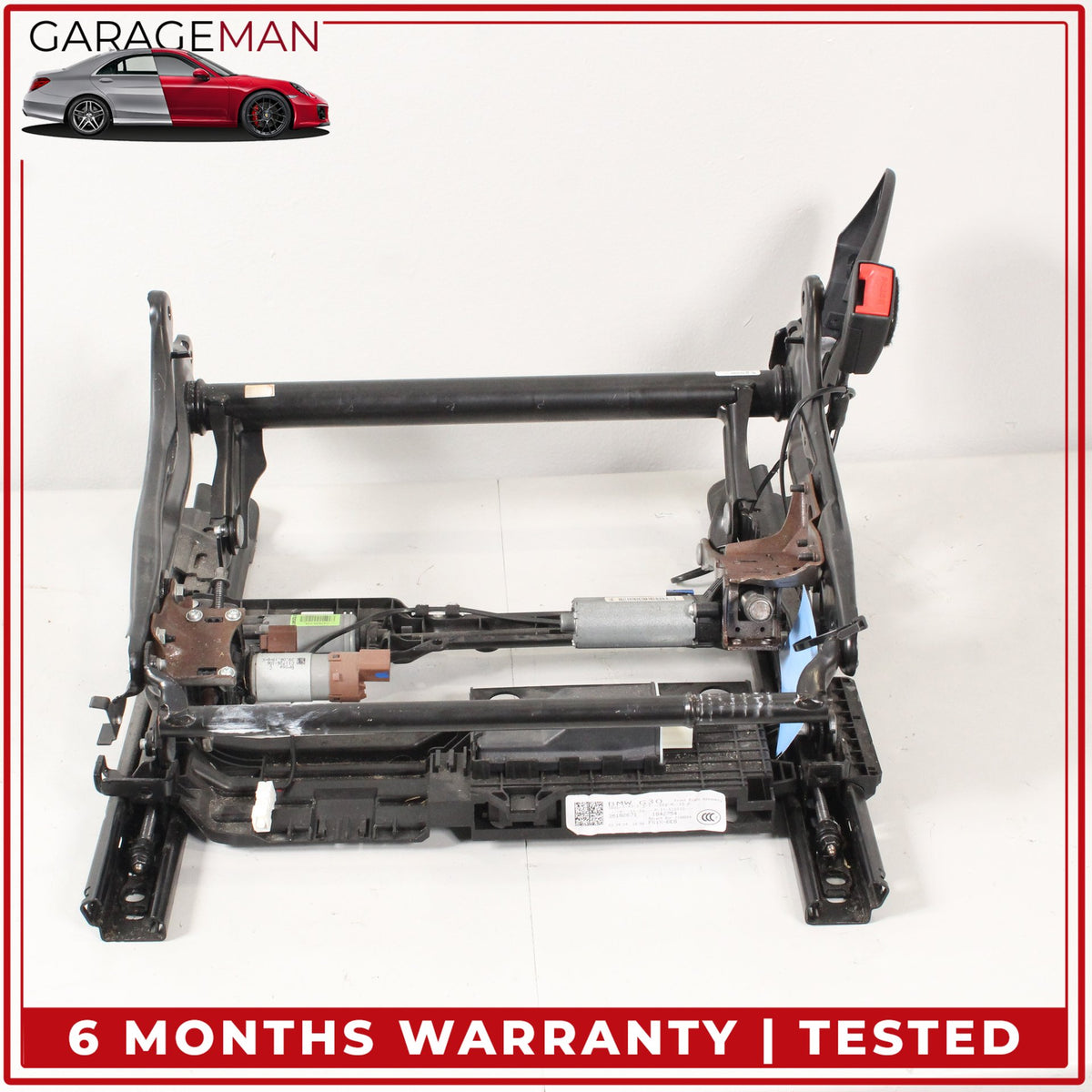 2017-2023 BMW 530e G30 Front Right Lower Seat Track Frame Rail w/ Motors OEM