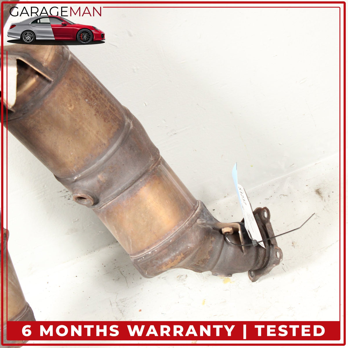 2010-2013 Porsche Panamera 970 4.8L Front Left & Right Side Exhaust Downpipe OEM