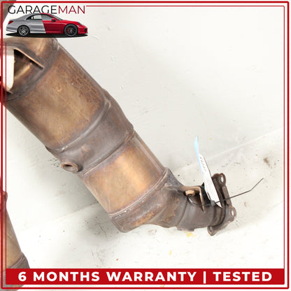 2010-2013 Porsche Panamera 970 4.8L Front Left & Right Side Exhaust Downpipe OEM