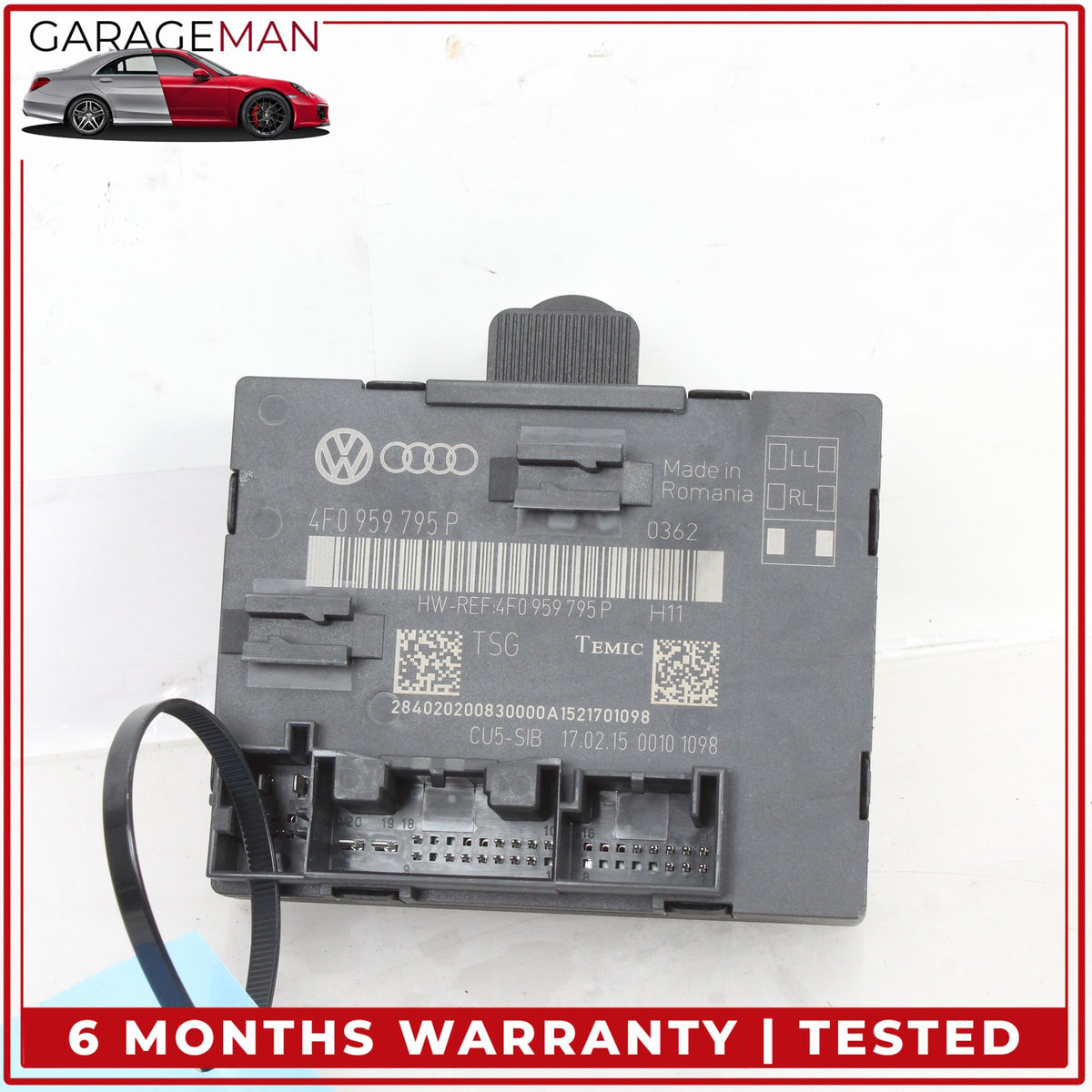 2010-2015 Audi Q7 Rear Left or Right Door Control Module Unit 4F0959795P OEM