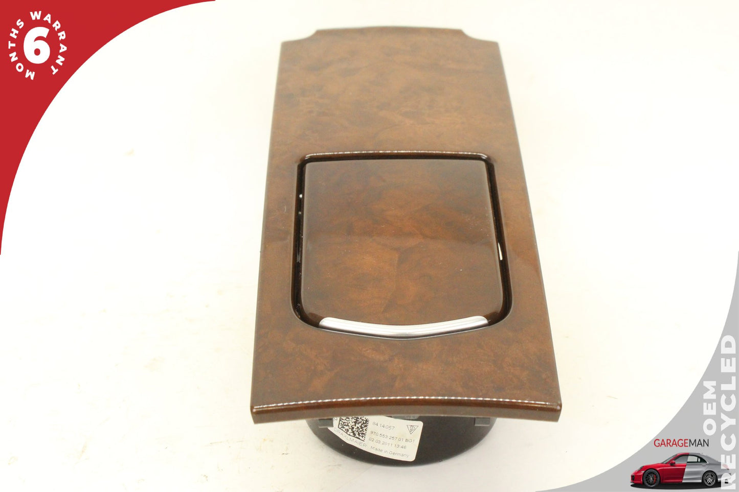 2010-2016 Porsche Panamera 970 Rear Center Console Cupholder Trim Panel OEM