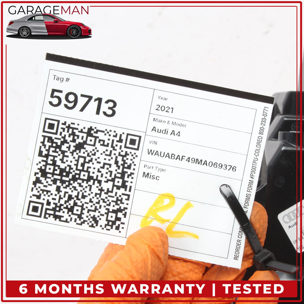 2020-2025 Audi A4 S4 Rear Left Side Outer LED Tail Light Lamp 8W5945091AD OEM