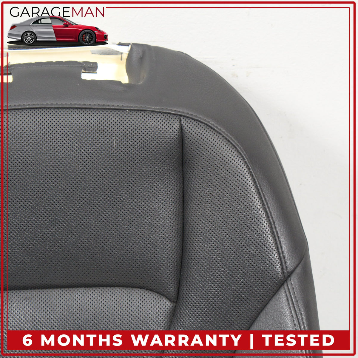 2017-2024 Audi Q7 Front Right Side Top Upper Seat Cushion Black Leather OEM