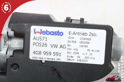 2012-2018 Audi A6 A7 Panoramic Sunroof Sun Roof Motor 4G8959591 OEM