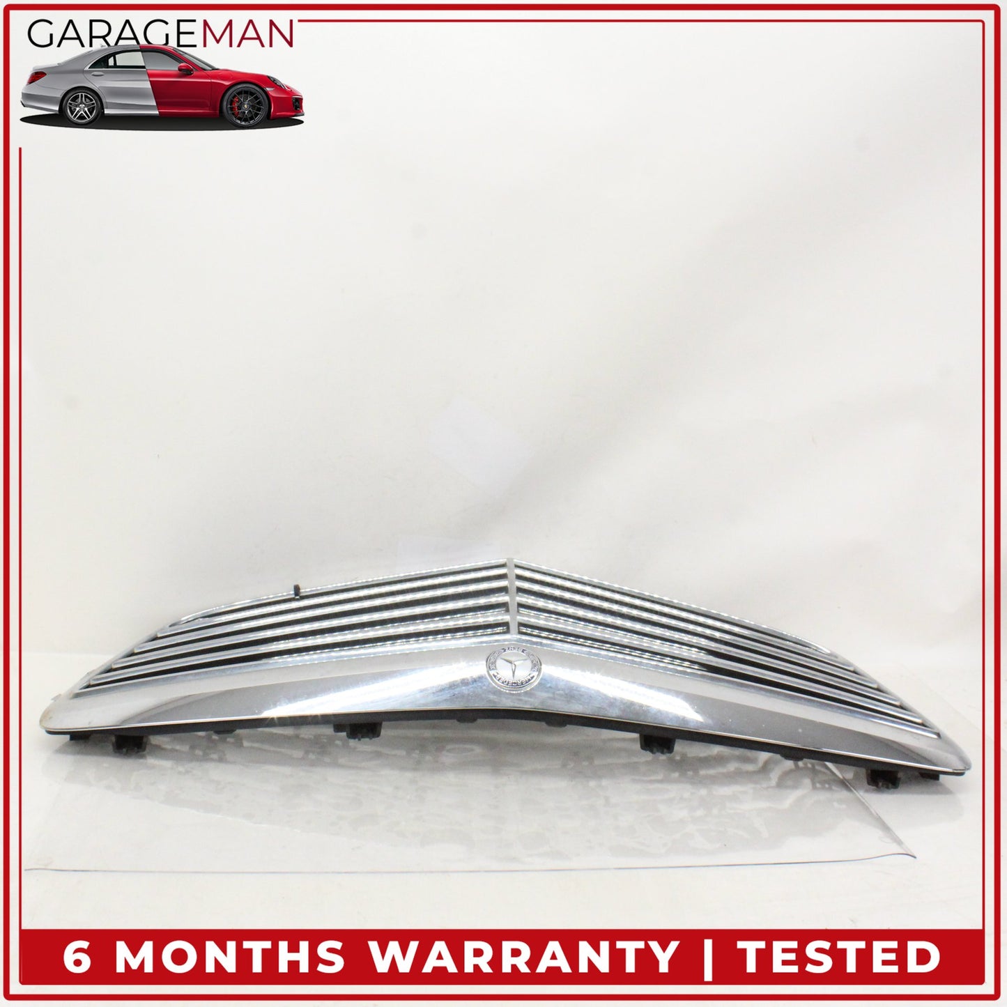 2007-2009 Mercedes W211 E350 E550 E320 Hood Radiator Grille Grill Chrome OEM