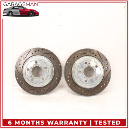 2003-2006 Mercedes R230 SL500 Rear Left and Right Side Brake Rotor Disc Set OEM