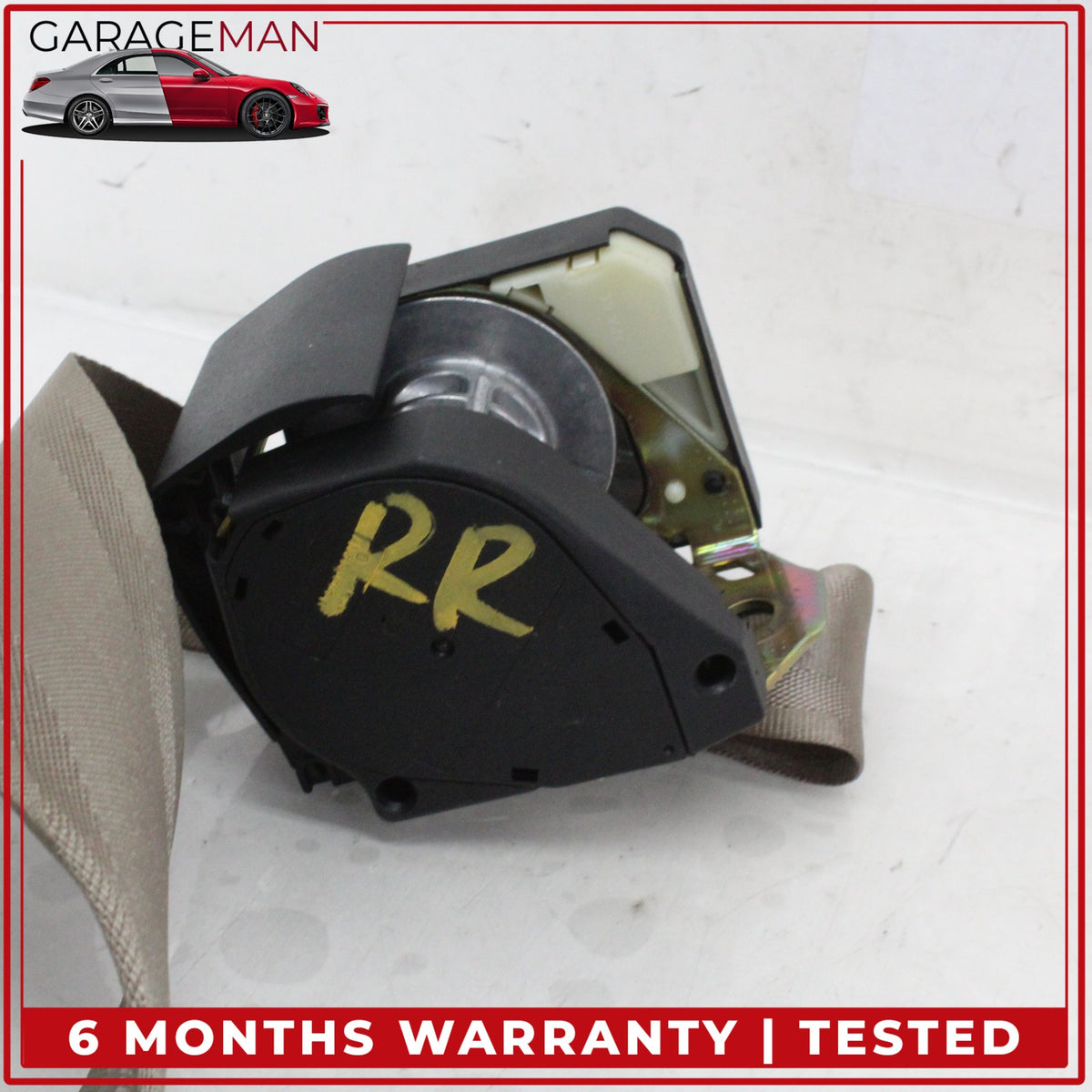1997-2003 Jaguar XK8 XKR Rear Left or Right Side Seat Belt Retractor Beige OEM