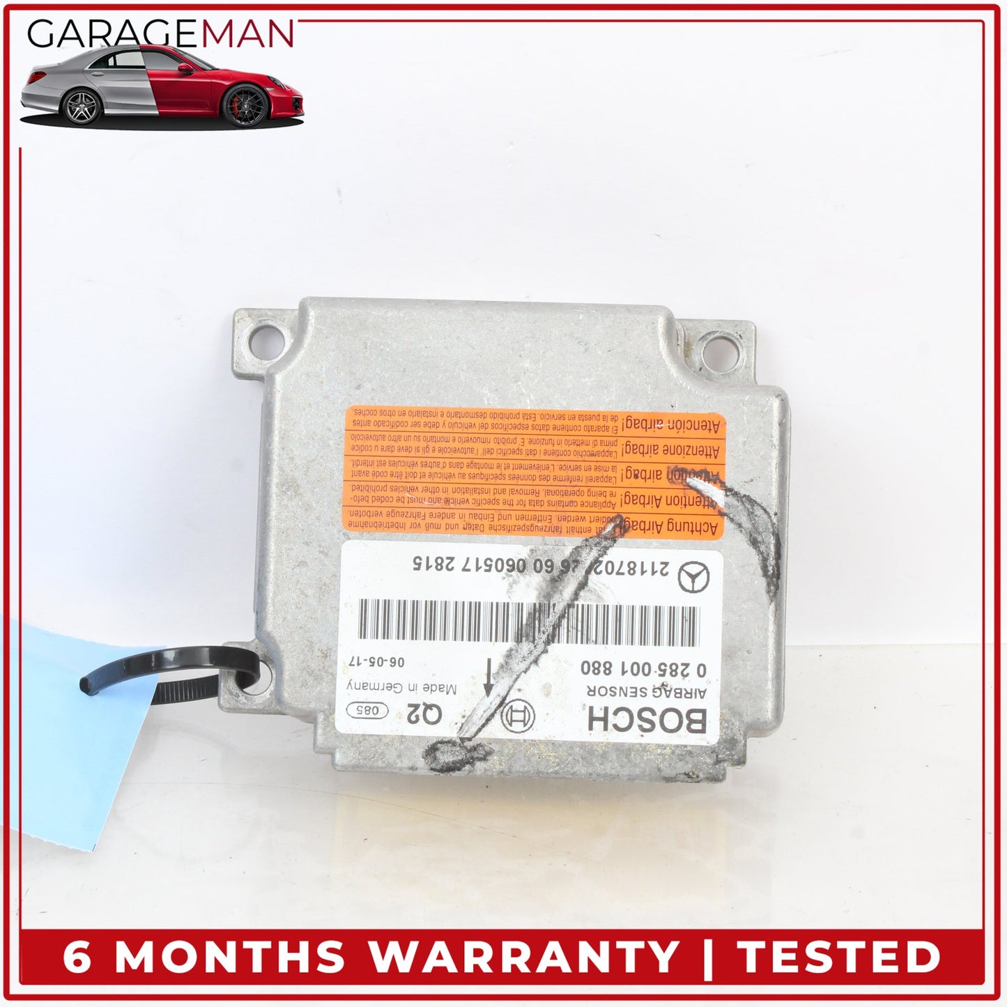 2003-2011 Mercedes W211 E350 Airbag Air Bag SRS Sensor Module 2118702626 OEM