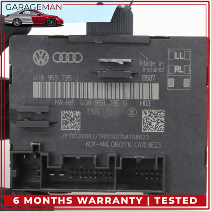 2012-2018 Audi A6 A7 Rear Left or Right Side Door Control Module 4G8959795J OEM