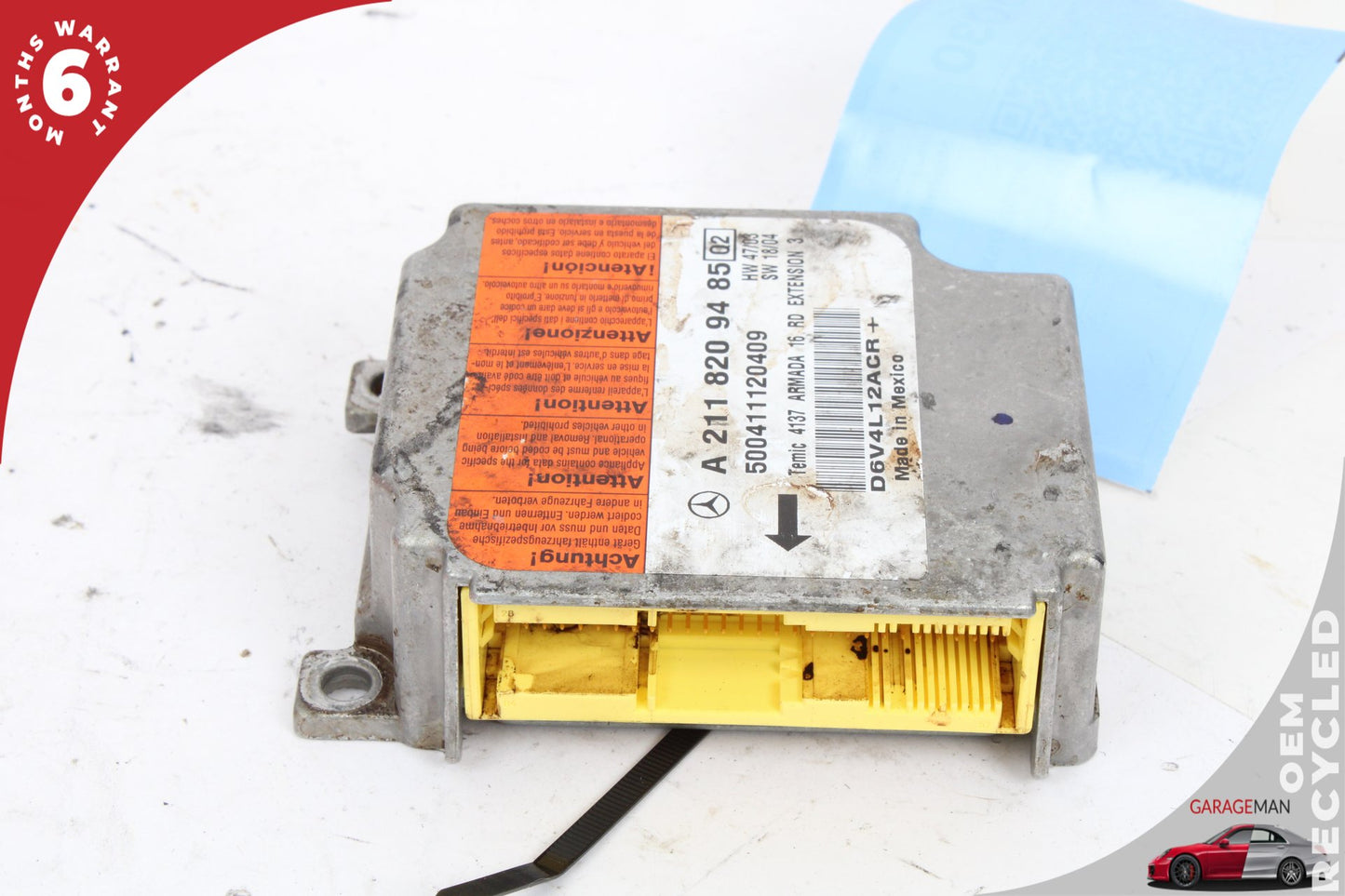2003-2011 Mercedes W219 CLS550 Airbag Air Bag Sensor Module 2118209485 OEM