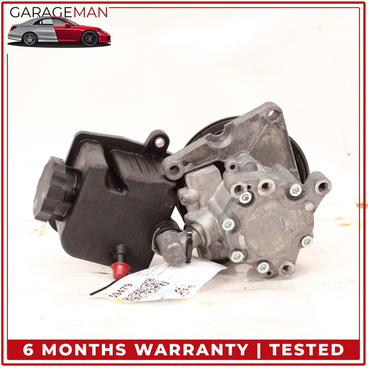 2003-2011 Mercedes-Benz SL500 R230 RWD Power Steering Pump w/ Reservoir Tank OEM
