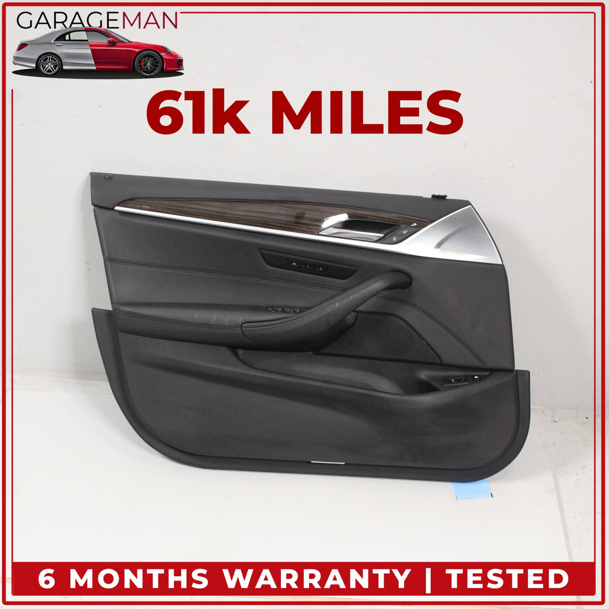 2017-2023 BMW 530e M550i G30 Front Left Driver Side Interior Door Trim Panel OEM