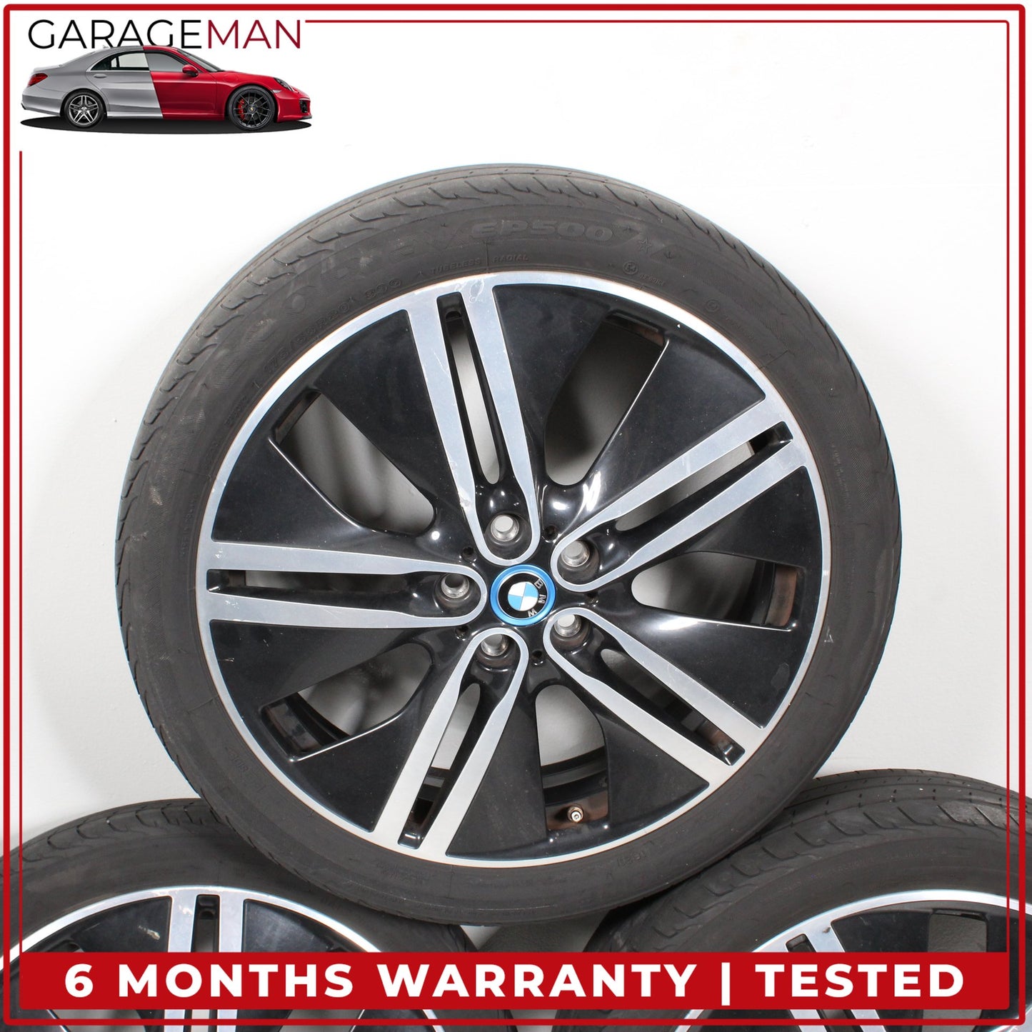 2014-2021 BMW i3 I01 Front and Rear Wheel Rim w/ Tire Complete Set of 4 OEM
