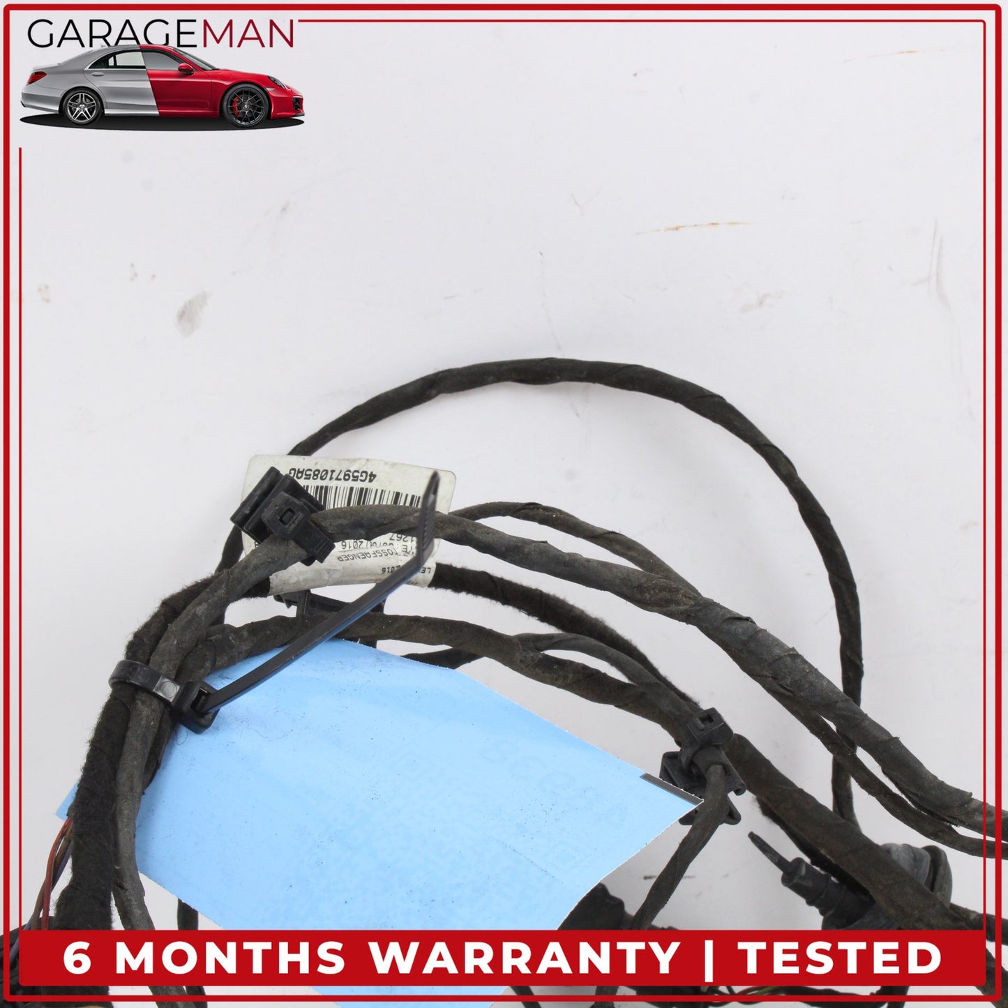 2016-2018 Audi A6 S6 Rear Bumper Parking Sensors w/ Wire Harness 4G5971085AG OEM