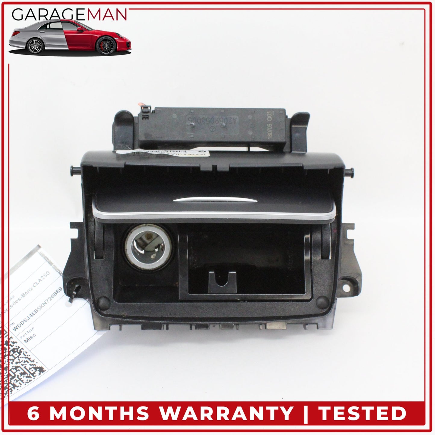 2014-2019 Mercedes-Benz CLA250 W117 Sedan Front Center Console Ashtray Compartment 1178102400 OEM