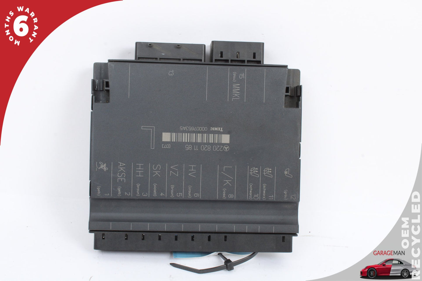 02-06 Mercedes-Benz S500 W220 Left Seat Control Module 2208201185 OEM