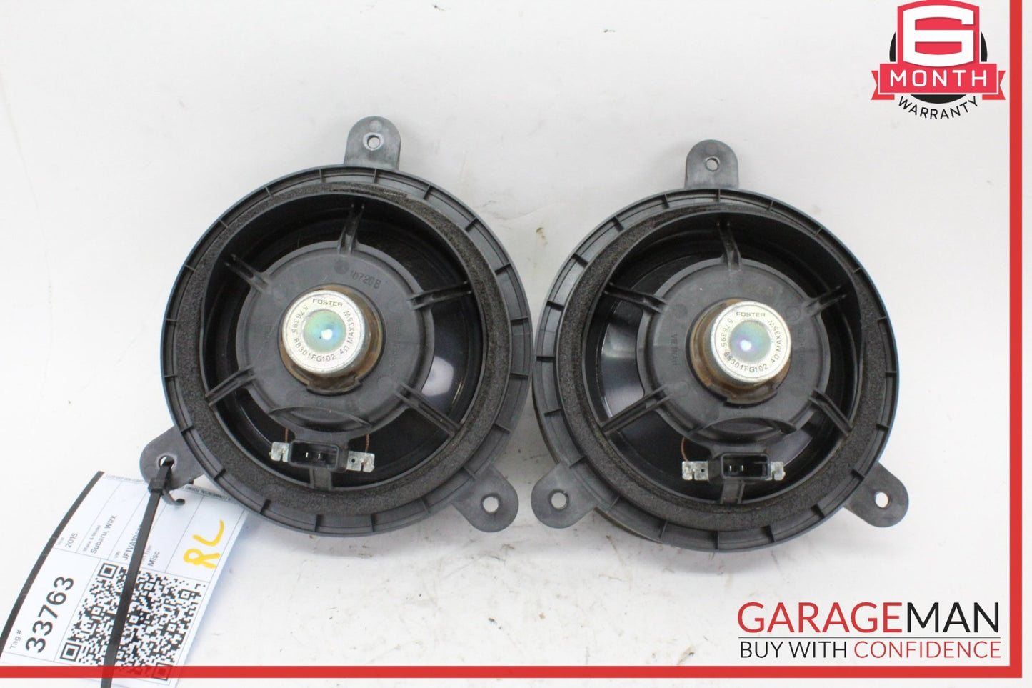 2015-2021 Subaru WRX Sedan Rear Left and Right Side Door Speaker 86301FG102 OEM