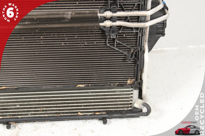 2011-2018 Porsche Cayenne 958 Engine Radiator A/C Condenser Cooler w/ Fan Motor