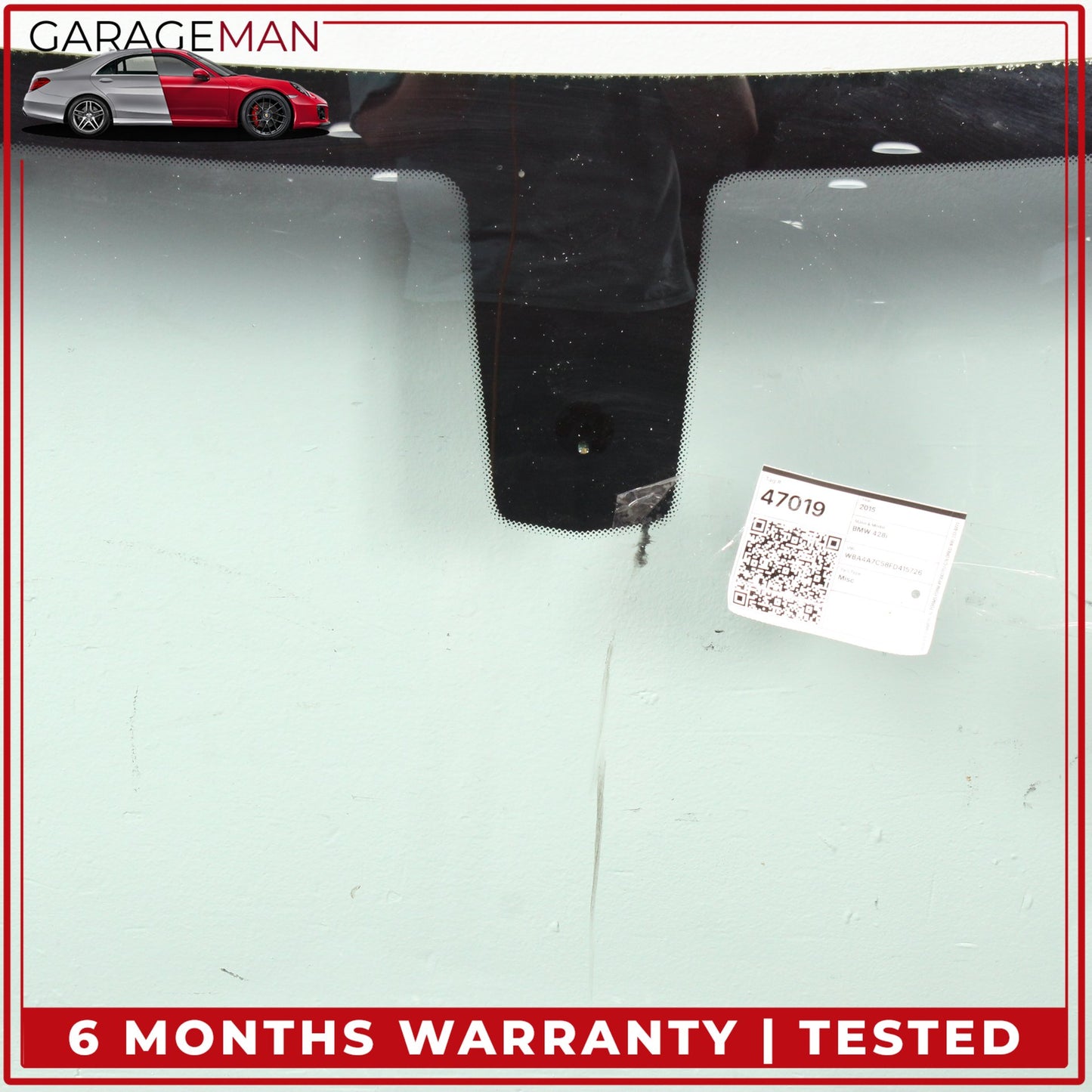 2014-2020 BMW 428i F36 Front Windshield Window Glass w/ Rain Light Sensor OEM