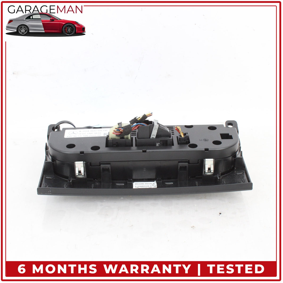 2012-2015 Mercedes W204 C250 A/C Heater Climate Control Switch Panel w/ Trim OEM