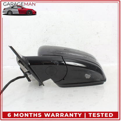 2010-2016 Mercedes W212 E350 Left Door Rear View Mirror w/ Blind Spot Black OEM