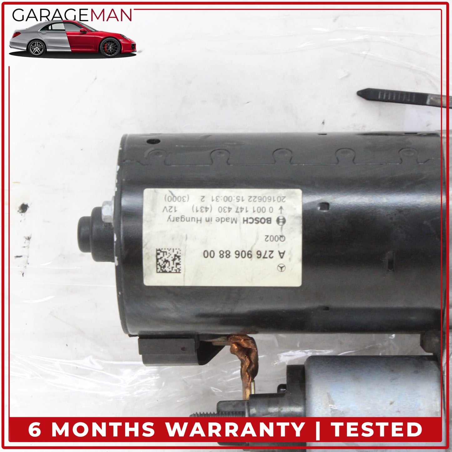 2015-2017 Mercedes W222 S550e M276 Engine Motor Starter Bosch 2769068800 OEM