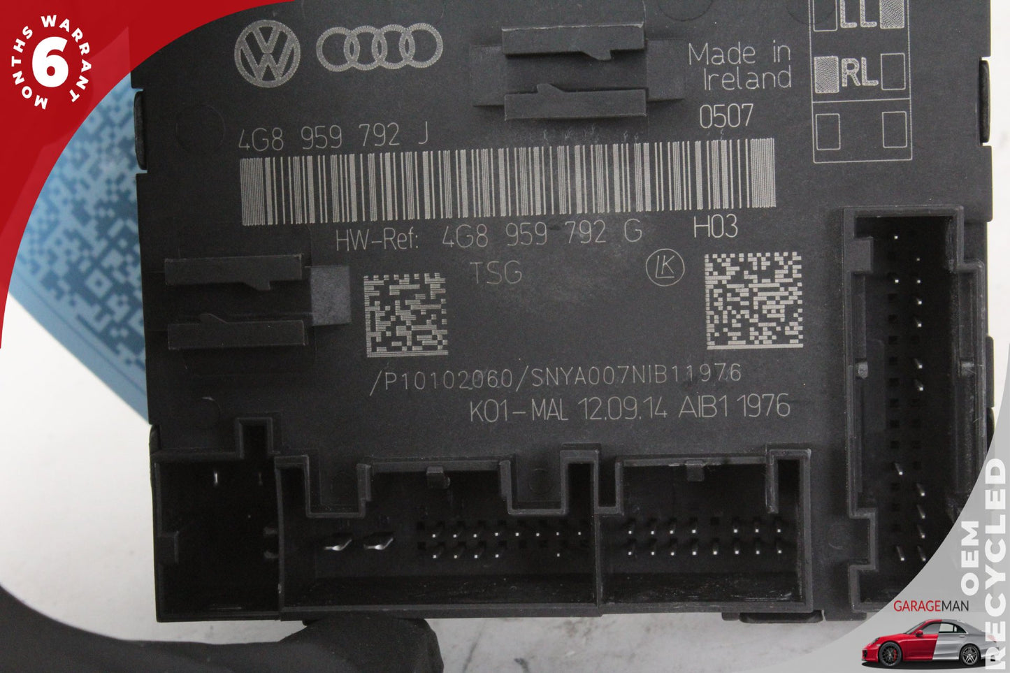 2012-2018 Audi A6 A7 S7 Front Right Door Control Module 4G8959792C OEM