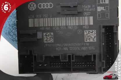 2012-2018 Audi A6 A7 S7 Front Right Door Control Module 4G8959792C OEM