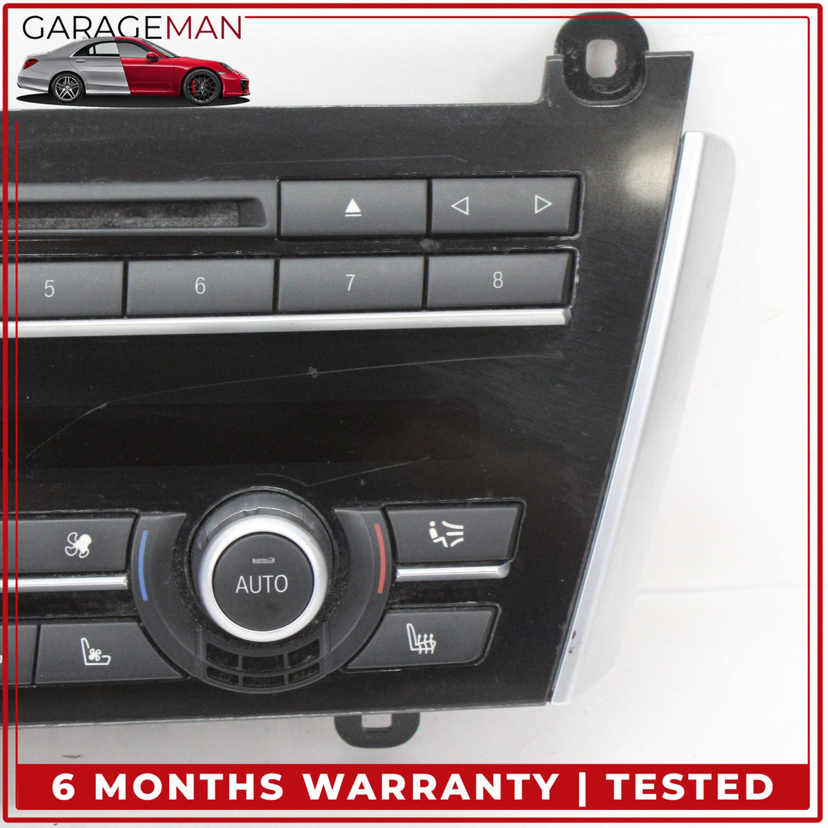 2011-2016 BMW 550i AC Temperature Climate Control Switch Audio Panel 9263718 OEM