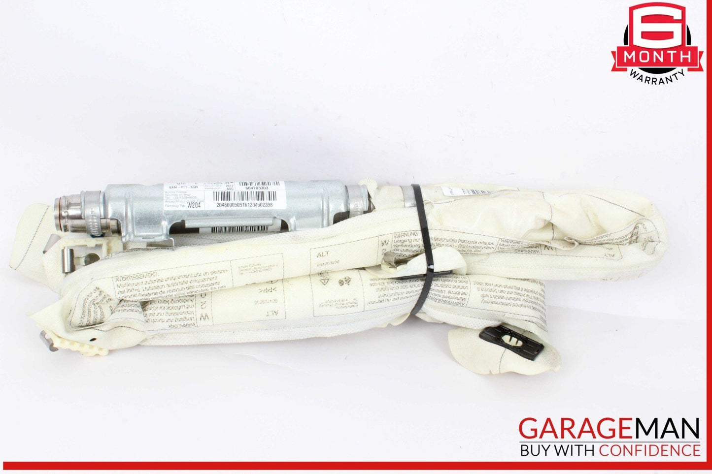 08-14 Mercedes W204 C250 C300 Left Side Roof Curtain Airbag Air Bag OEM