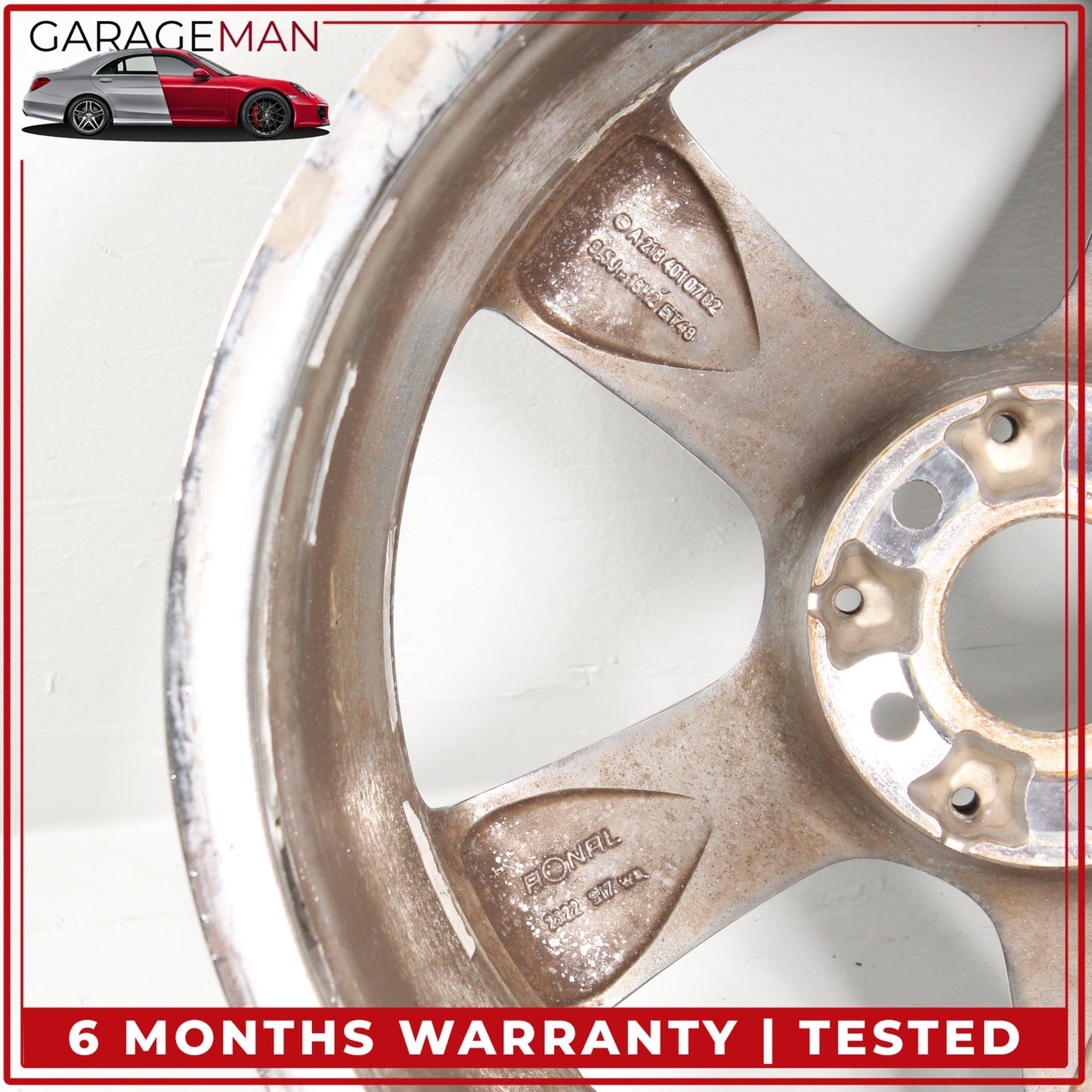 2012-2014 Mercedes W218 CLS550 CLS350 Rear 5 Spoke Wheel Rim 9.5JX18H2 ET48 OEM