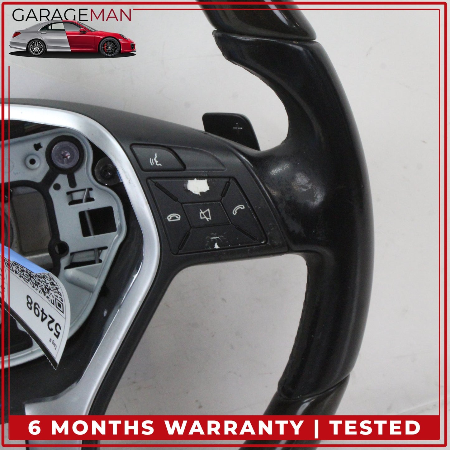 2012-2013 Mercedes W207 E350 CLS500 Steering Wheel Wood w/ Paddle Shifters OEM