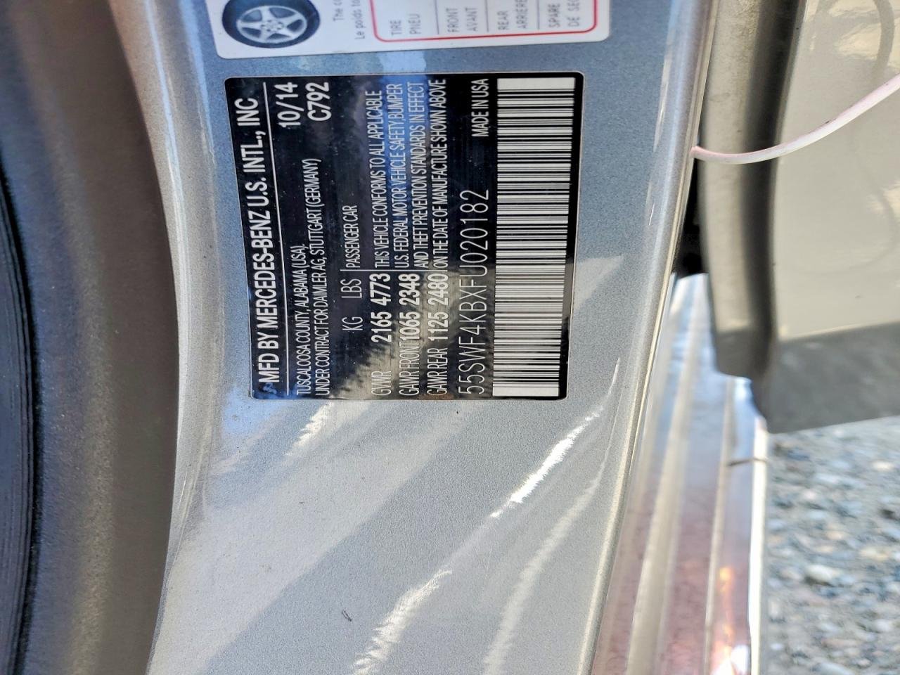 Parting Out- 2015 Mercedes-Benz C300 w205 4Matic- 117