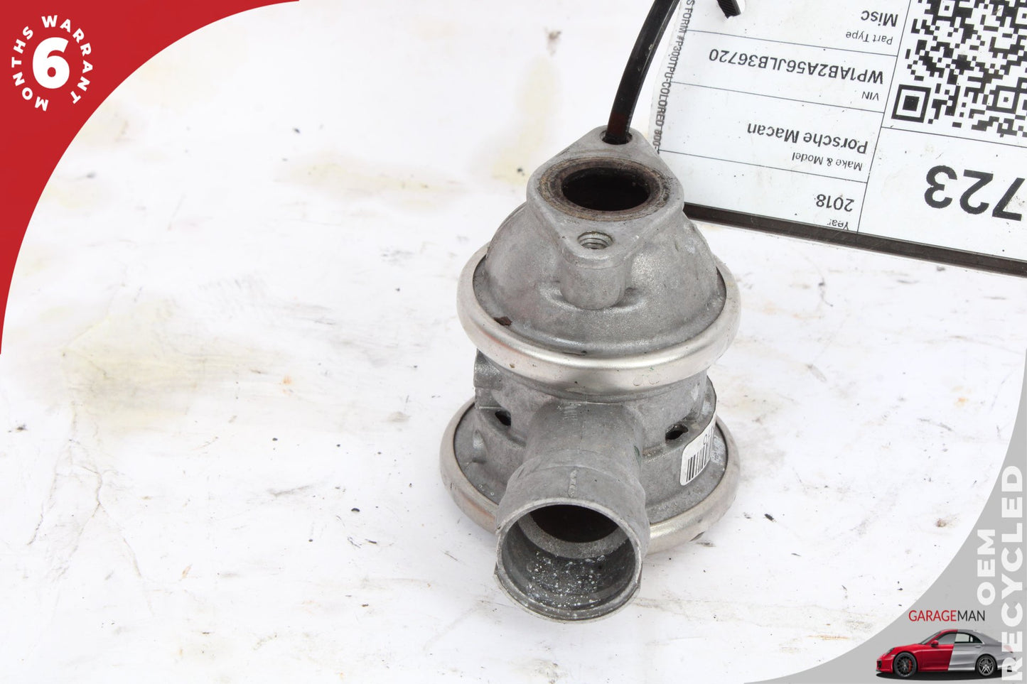 2015-2018 Porsche Macan 95B 3.0L EGR Secondary Air Pump Valve 99711320371 OEM