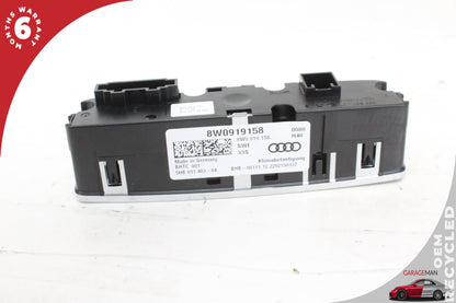 2022-2025 Audi Q4 E-Tron Rear A/C AC Climate Control Switch Panel 8W0919158 OEM