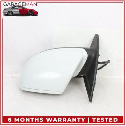 2010-2015 Audi Q7 Left Side Door Heated Rear View Mirror w/ Blind Spot White OEM
