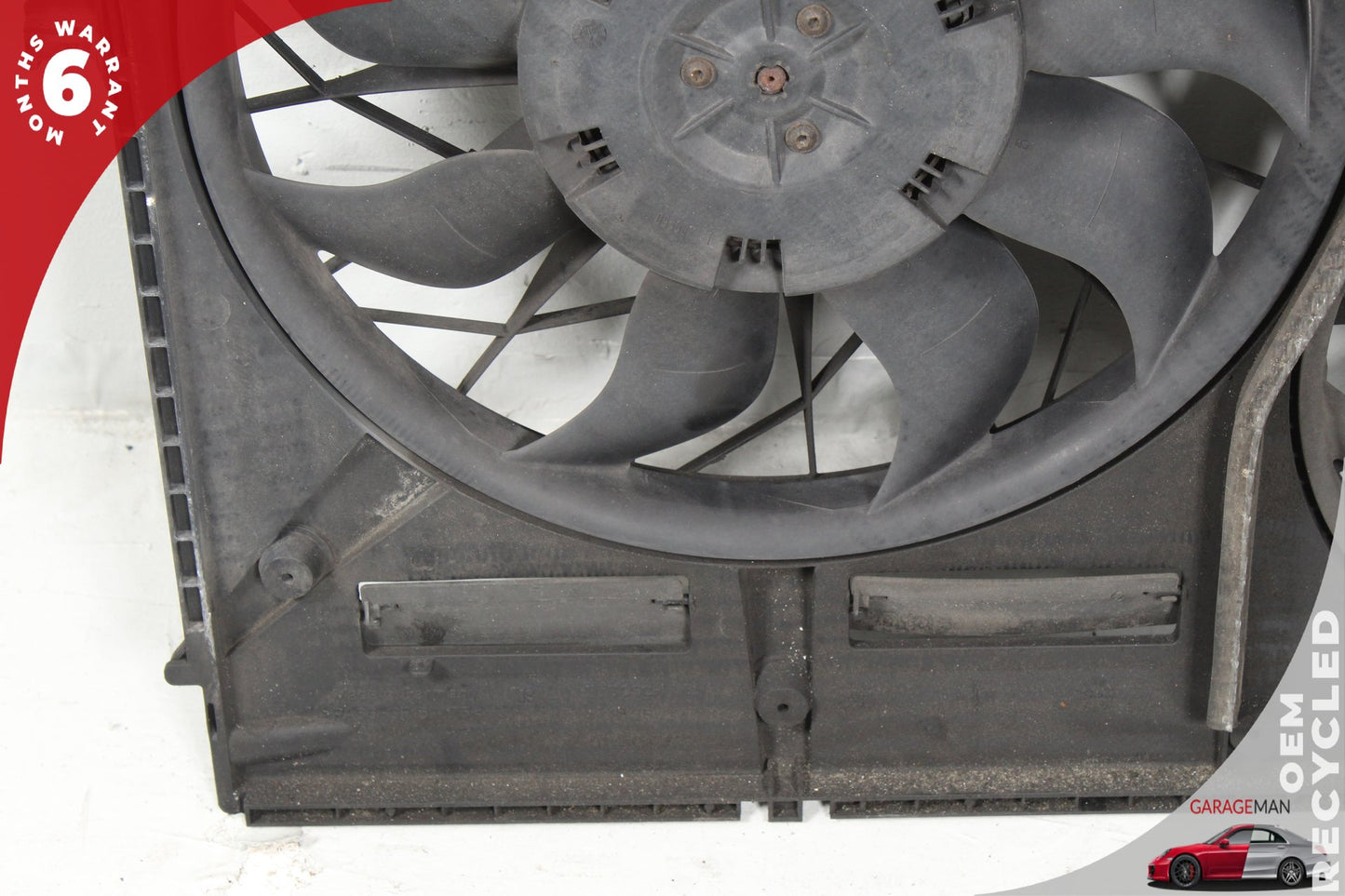 2003-2010 Porsche Cayenne 957 Radiator Dual Cooling Fan Motor Assembly OEM