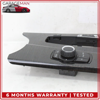 2011-2018 BMW X3 X4 320i Center Console iDrive Control Switch w/ Trim Wood OEM