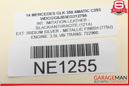 10-15 Mercedes X204 GLK350 Right Passenger Side Roof Curtain Safety Air Bag OEM