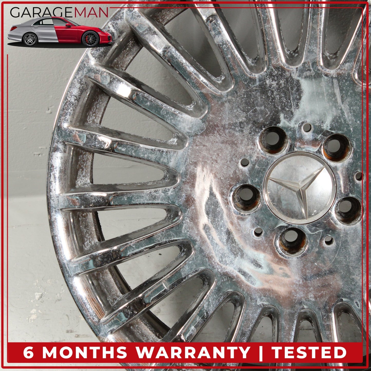 2007-2009 Mercedes W221 S550 S600 CL600 Wheel Rim 8.5JX19H2 ET43 2214012002 OEM