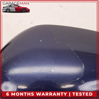 1999-2005 Porsche 911 Carrera 996 Left Door Rear View Mirror Blue Metallic OEM