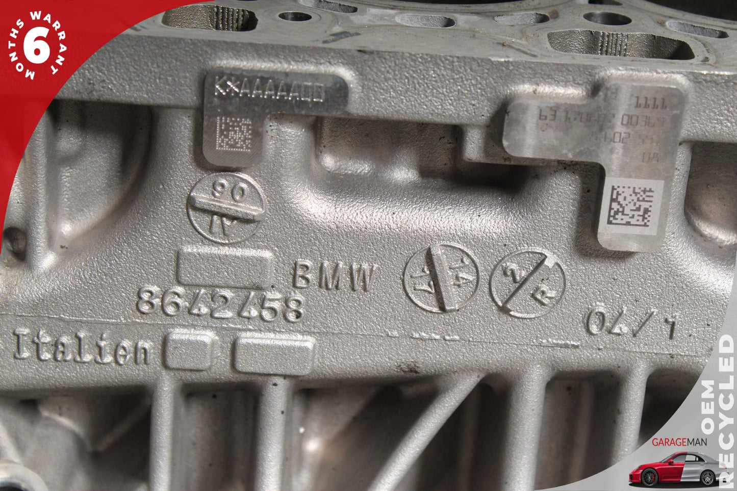 2017-2021 BMW 430i F36 AWD 2.0L Engine Cylinder Block B46B20/B48B20 142668